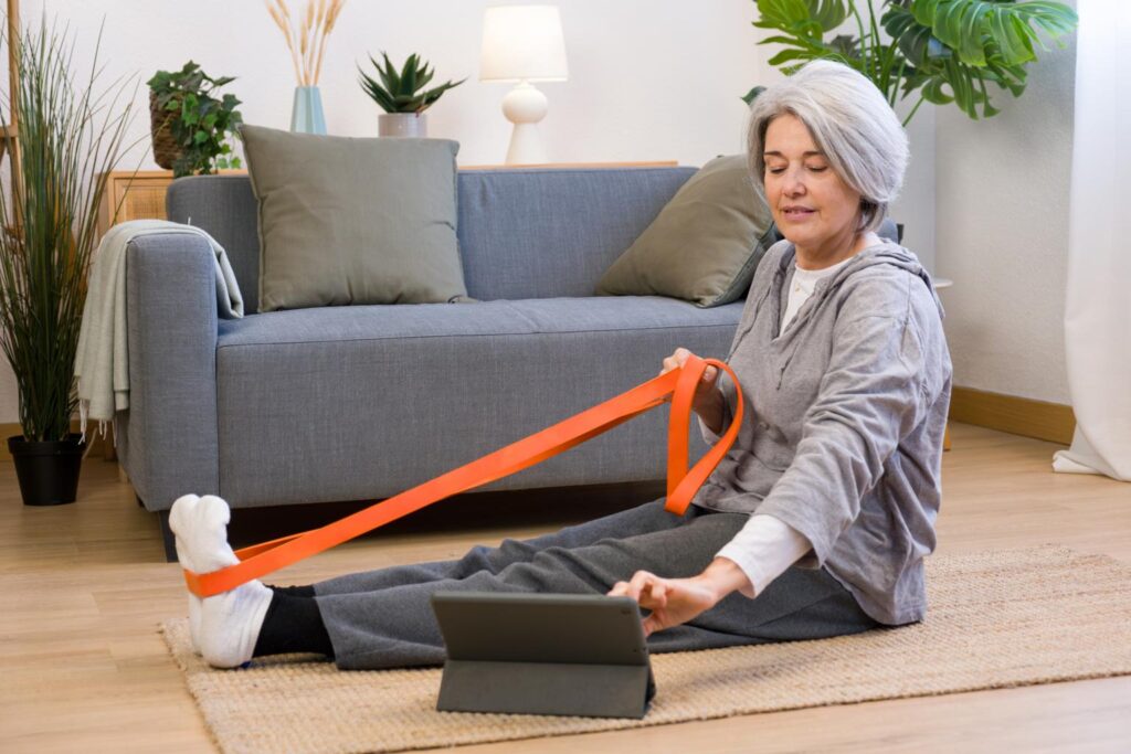 muscle loss after 50 strength training resistance bands older adults building muscle mobility improvement