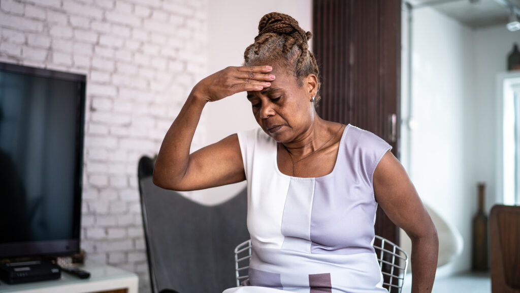 adult over 50 feeling dizzy when standing up