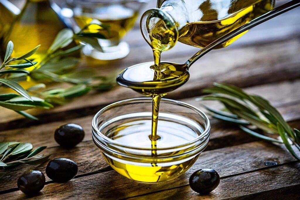 Extra virgin olive oil with healthy Mediterranean foods for adults over 50”
