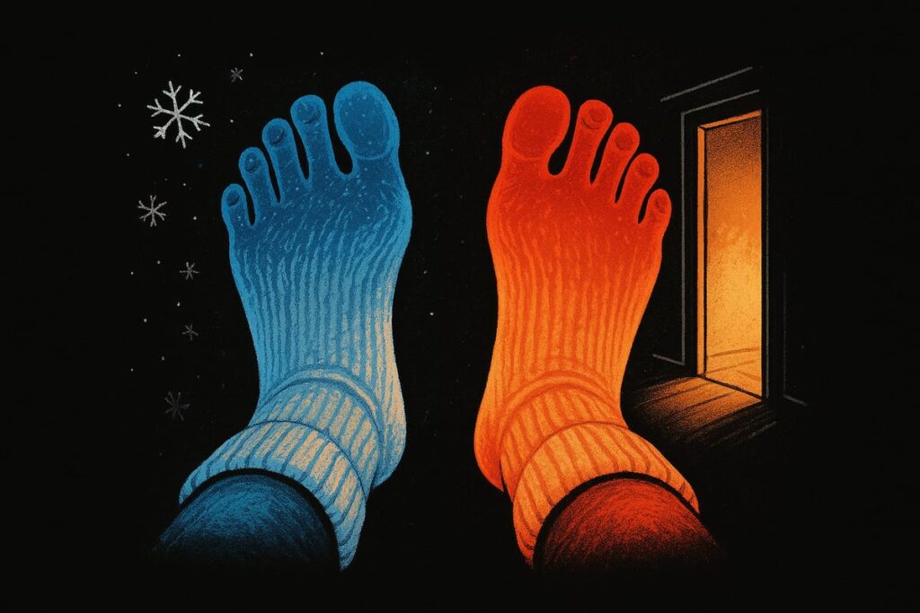 feet feel cold even when it’s warm after 50