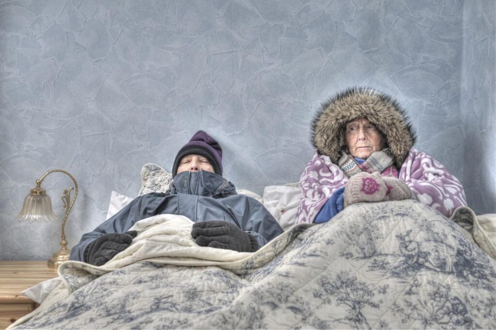 feeling cold under the covers after 50