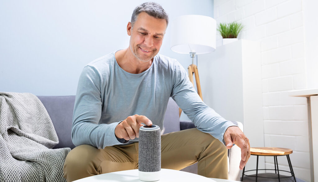 smart home devices for senior independence voice controlled assistant improving daily task management and hands-free control