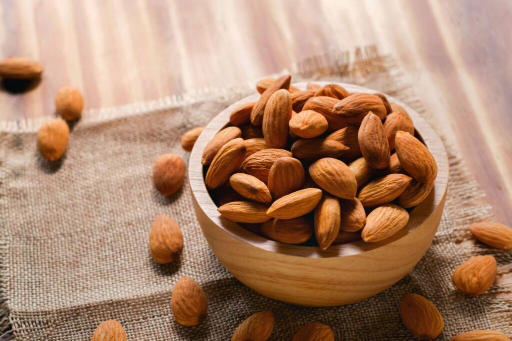 nuts for men over 50 almonds muscle strength support