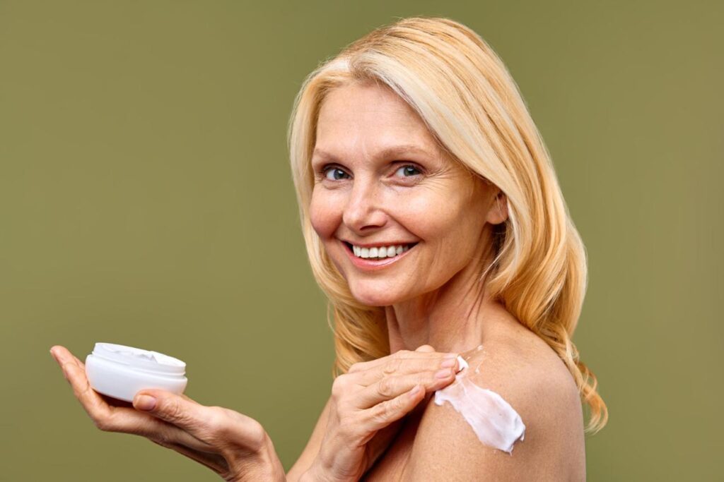 Dry skin with age and daily moisturizing for healthier-looking skin