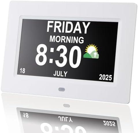 Best alarm clocks for seniors who are hard of hearing featuring vibrating alerts, flashing lights, and large displays.