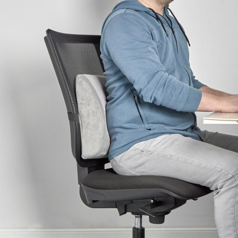 Car seat lumbar support cushion improving comfort during driving