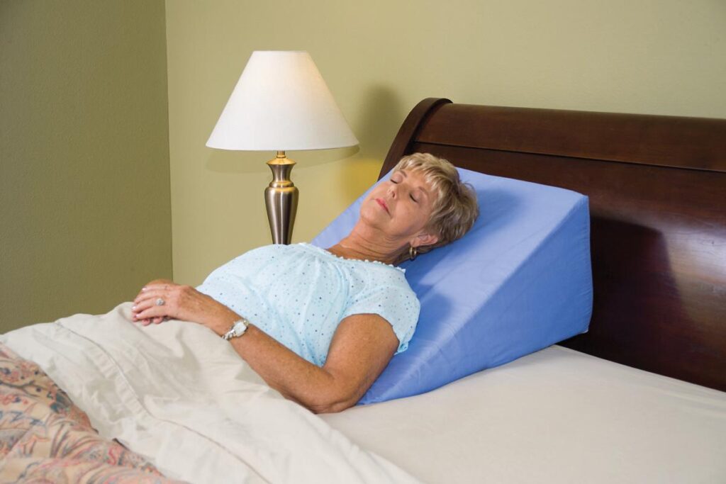 Adjustable bed wedge pillow designed for acid reflux snoring and sleep support